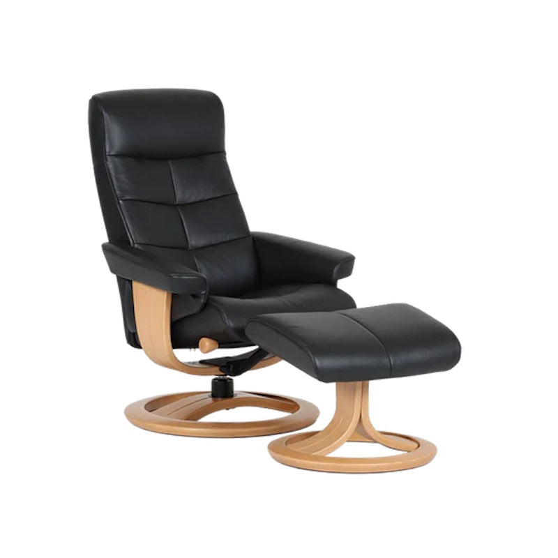 La-Z-Boy Larsson All-Leather Pedestal Chair