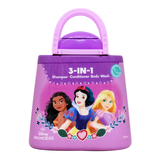 Lil Sunflower Disney Princess 3-in-1 Kids Shampoo and Wash Purple 300ml