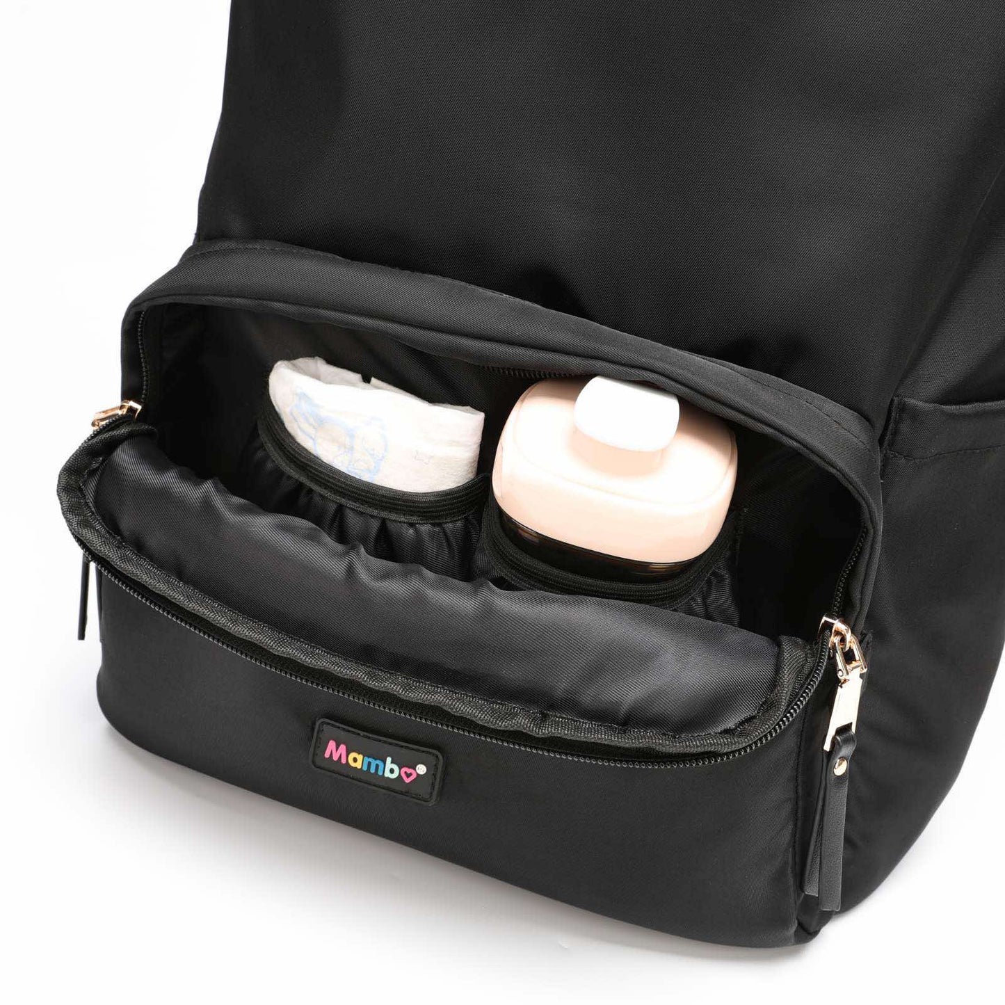 Mambo Nylon Waterproof Multipocket Diaper Bag