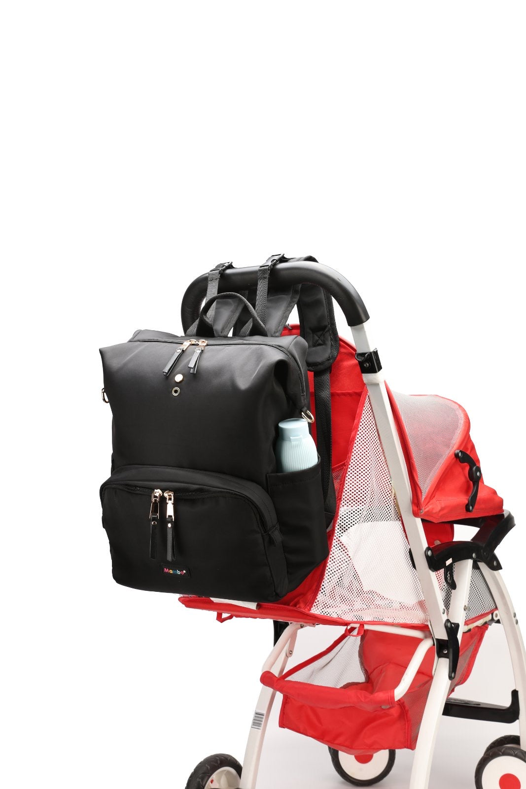 Mambo Nylon Waterproof Multipocket Diaper Bag
