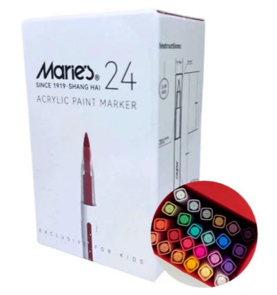 Marie’s Acrylic Paint Markers (Set of 24 in Box)