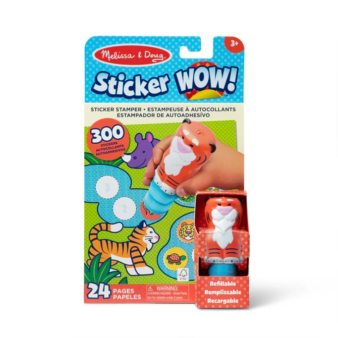 Melissa and Doug Sticker WOW! Activity Pad & Sticker Stamper - Tiger
