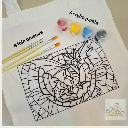 Ma'am and Moms Mini Paint-a-Tote Kit