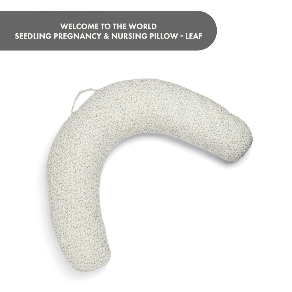 Mamas & Papas Welcome to the World Seedling Pregnancy & Nursing Pillow – Leaf