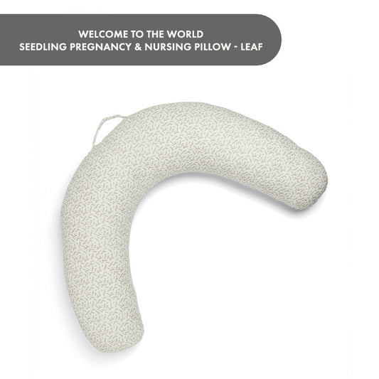 Mamas & Papas Welcome to the World Seedling Pregnancy & Nursing Pillow – Leaf