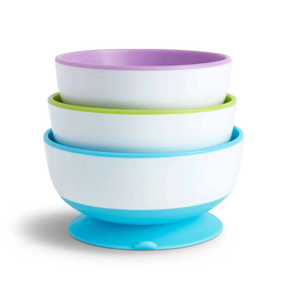 Munchkin Stay Put Bowls 3pk