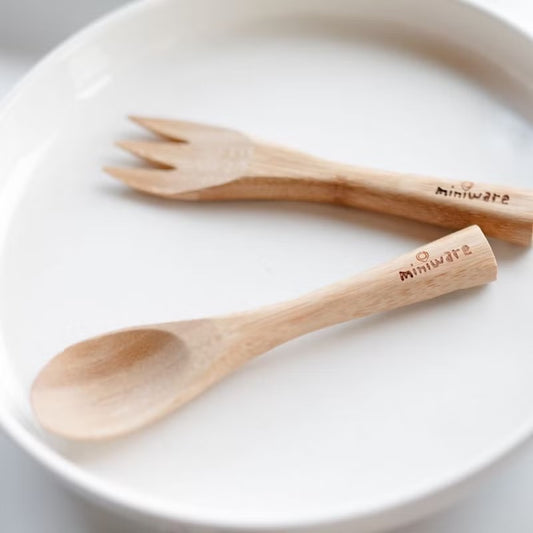 Miniware First Cutlery Set (Fork and Spoon)