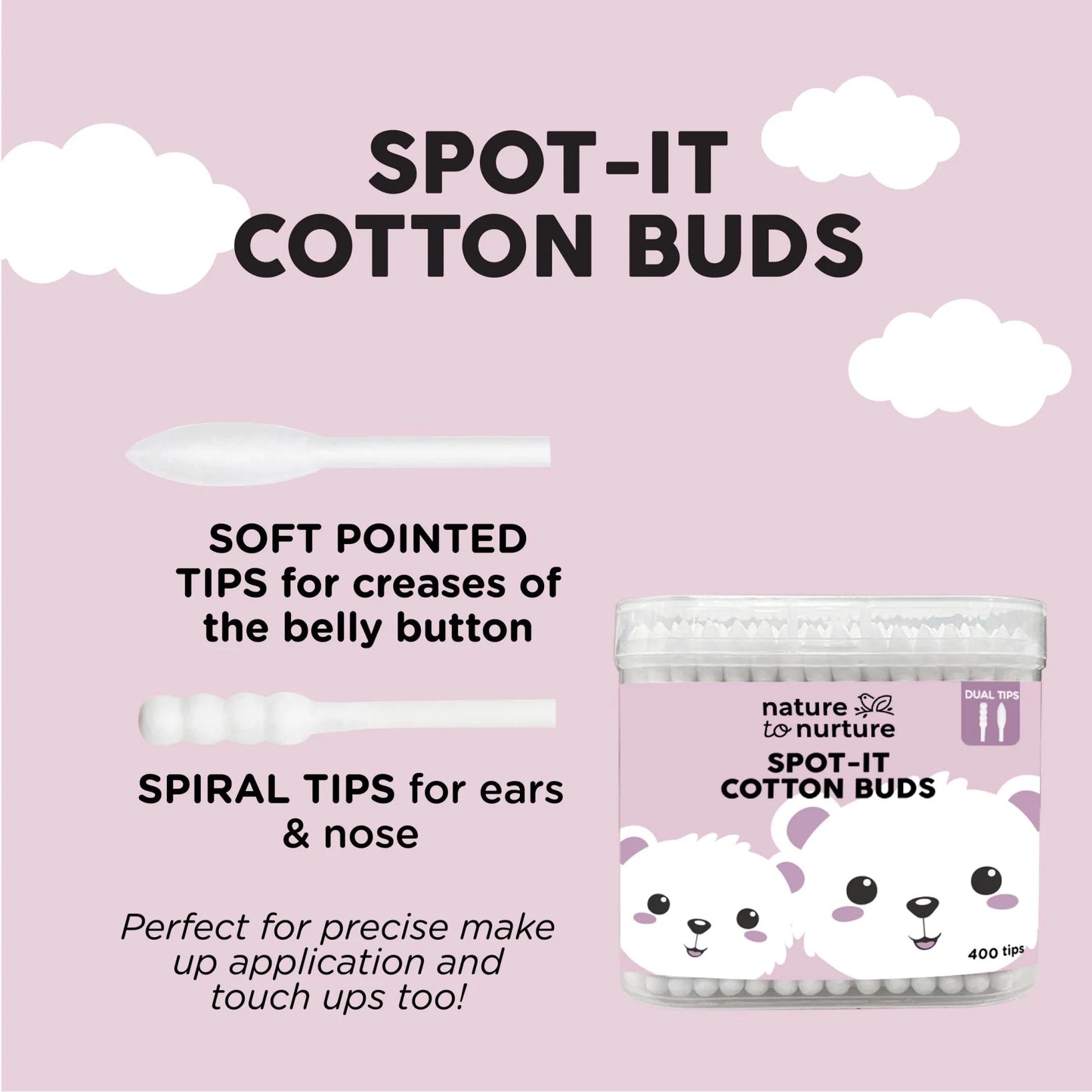 Nature to Nurture Cotton Buds - Spot-It