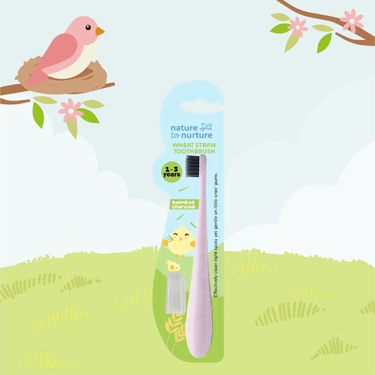 Nature to Nurture Wheat Straw Bamboo Charcoal Toothbrush (1-3 years old)