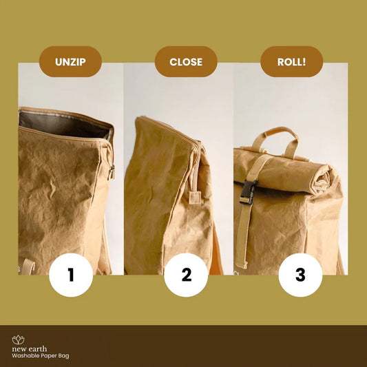 New Earth Washable Paper Backpack