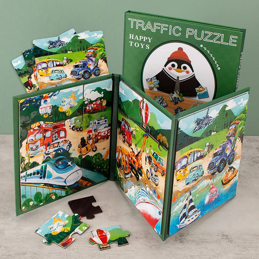 Pierre's Farm Magnetic Puzzle and Matching Book