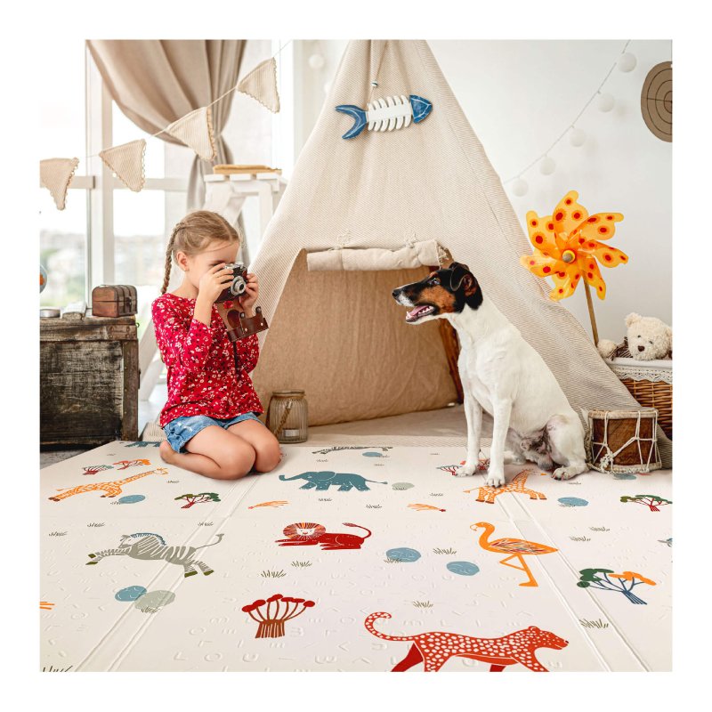 Oribel PurePlay AntiBac Playmat - Savanna Adventures