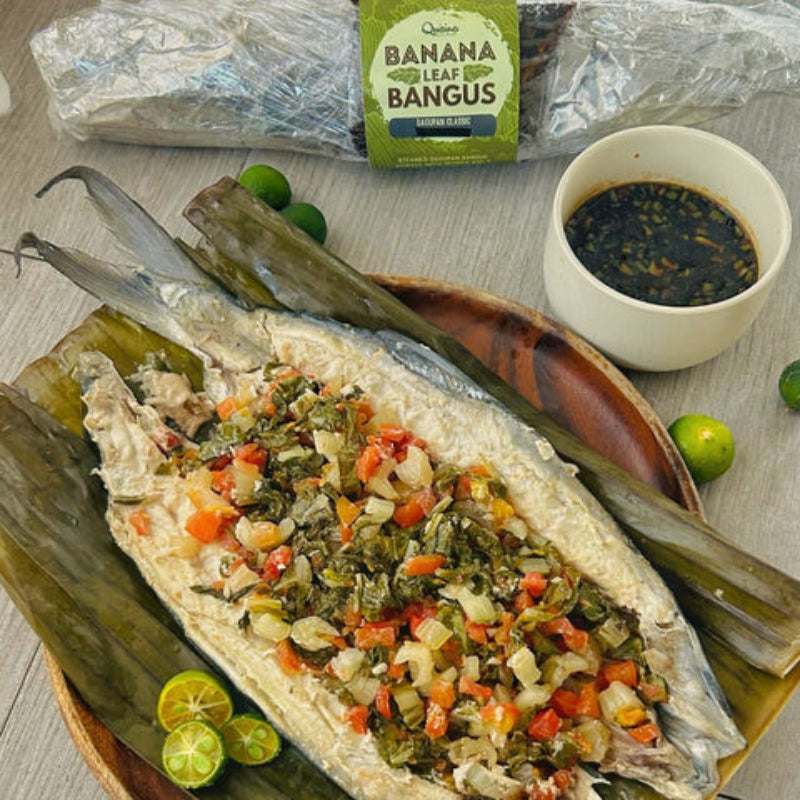 Quisina Banana Leaf Bangus with Dagupan Toyomansi