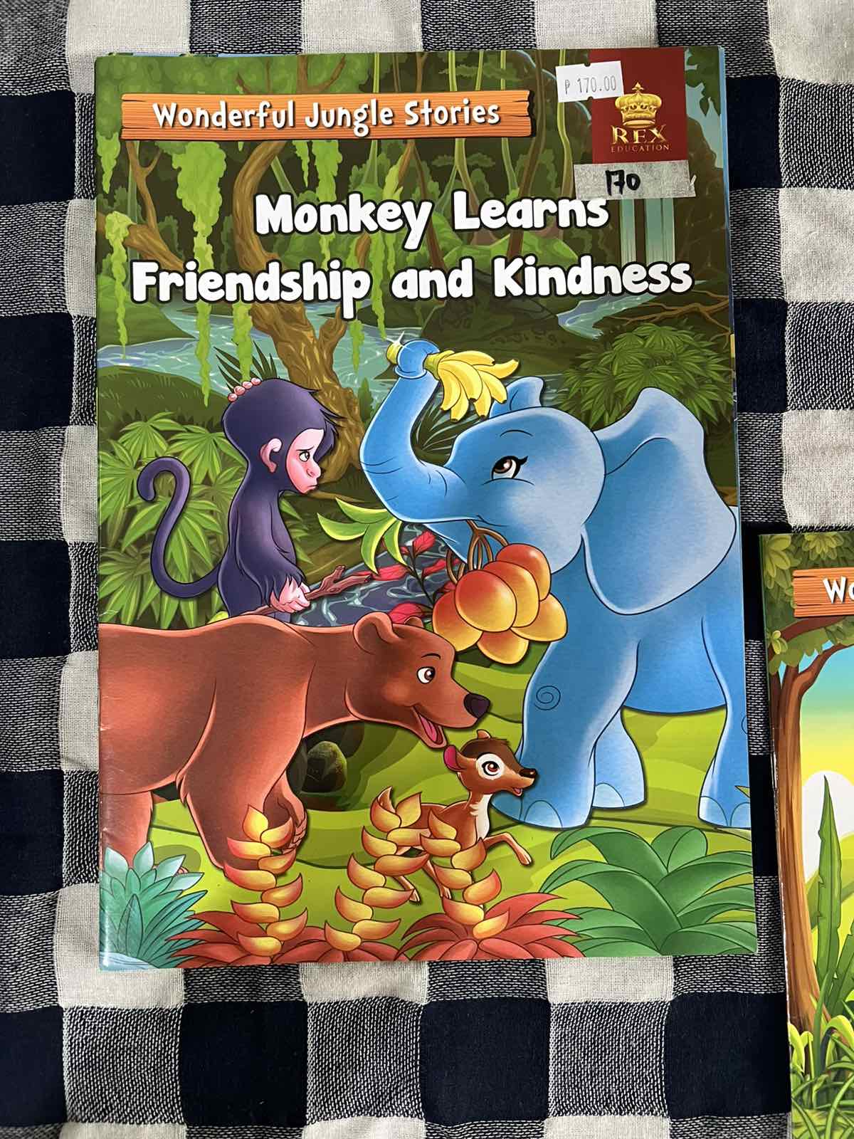 Rex Books Wonderful Jungle Stories - Monkey Learns Friendship and Kindness