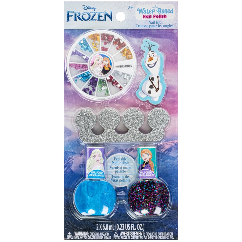 Sanxiao Disney Frozen 2pk Water-Based Nail Polish Kit with Accessories