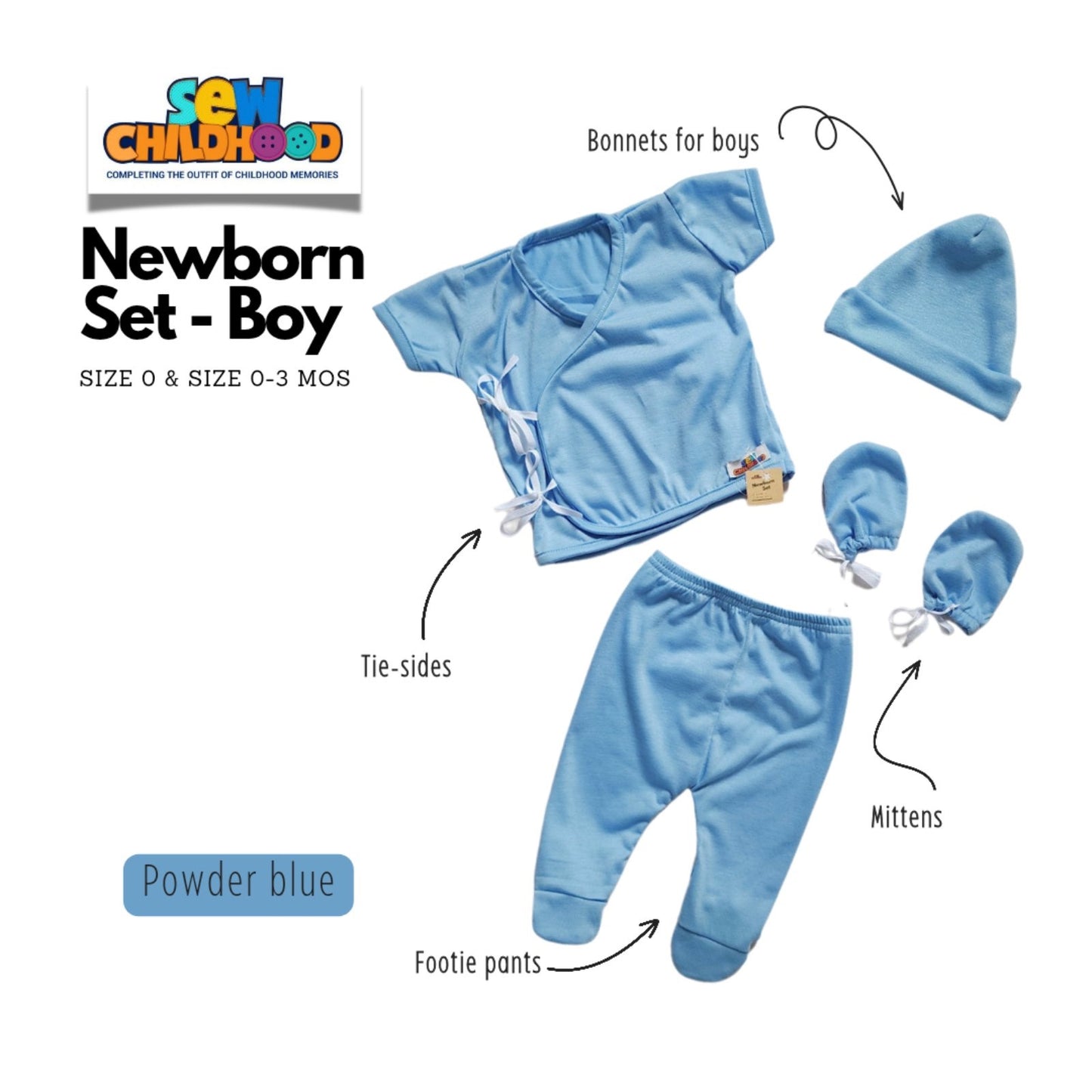 Sew Childhood Newborn Set - Boy