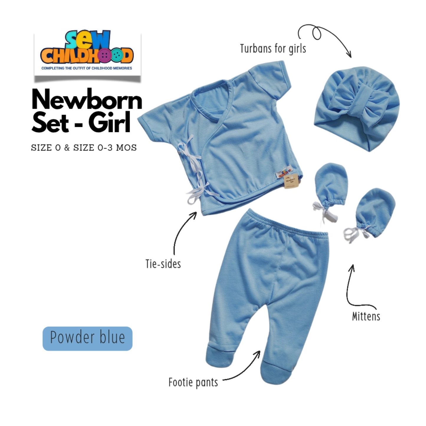 Sew Childhood Newborn Set - Girl