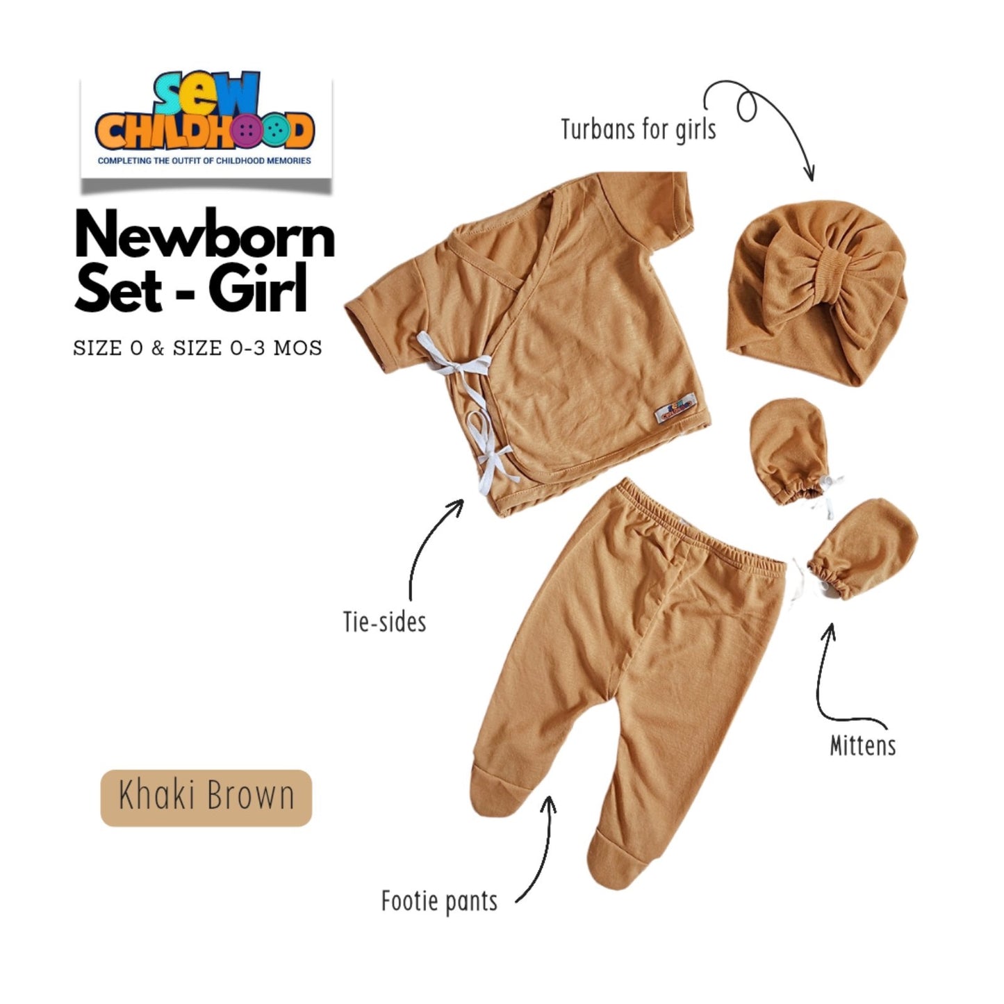 Sew Childhood Newborn Set - Girl