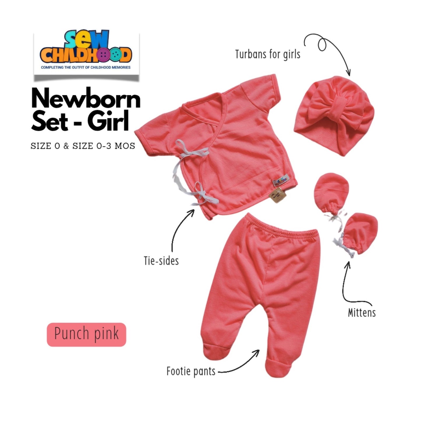 Sew Childhood Newborn Set - Girl