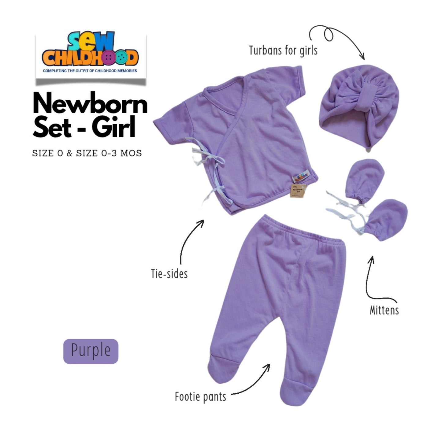 Sew Childhood Newborn Set - Girl