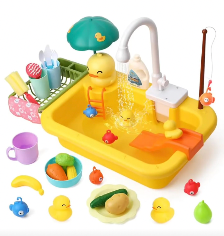 The Kiddie Concept Pretend Play Kitchen Sink Toy