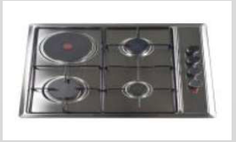 Hyundai HBH-K3G1E60SS 3 Gas Burner + 1 Hot Plate Built-In Hob (Pre-order)