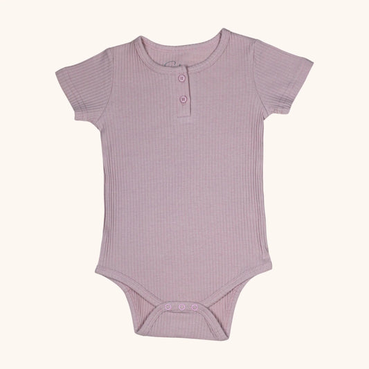 Stitcharoo Kids Ribbed Short-Sleeve Bodysuit