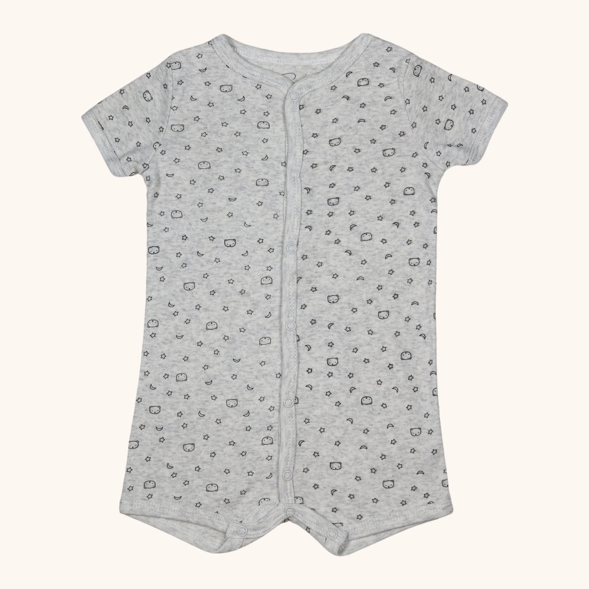 Stitcharoo Kids Front-Button Short-Sleeve Romper