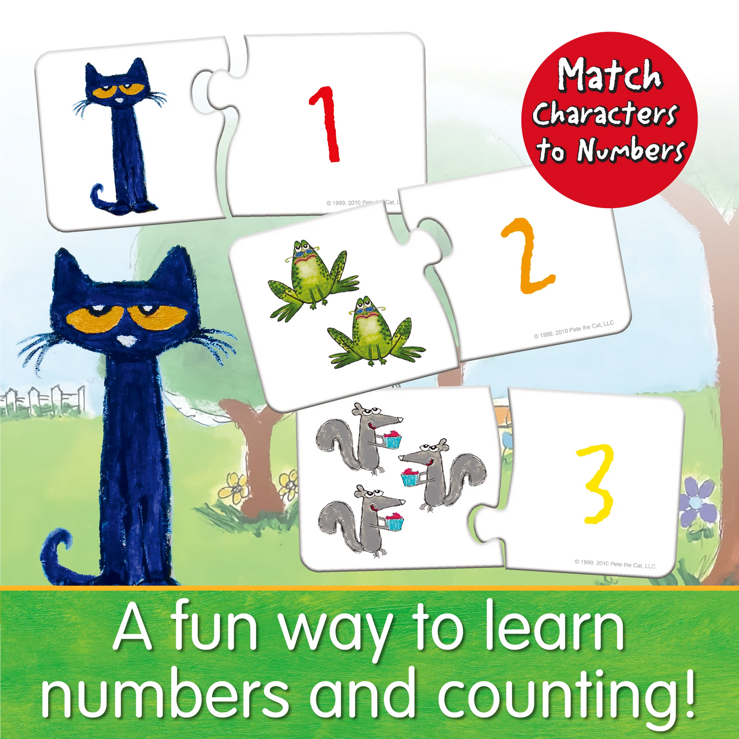 The Learning Journey Pete the Cat Match It! Tin - Counting