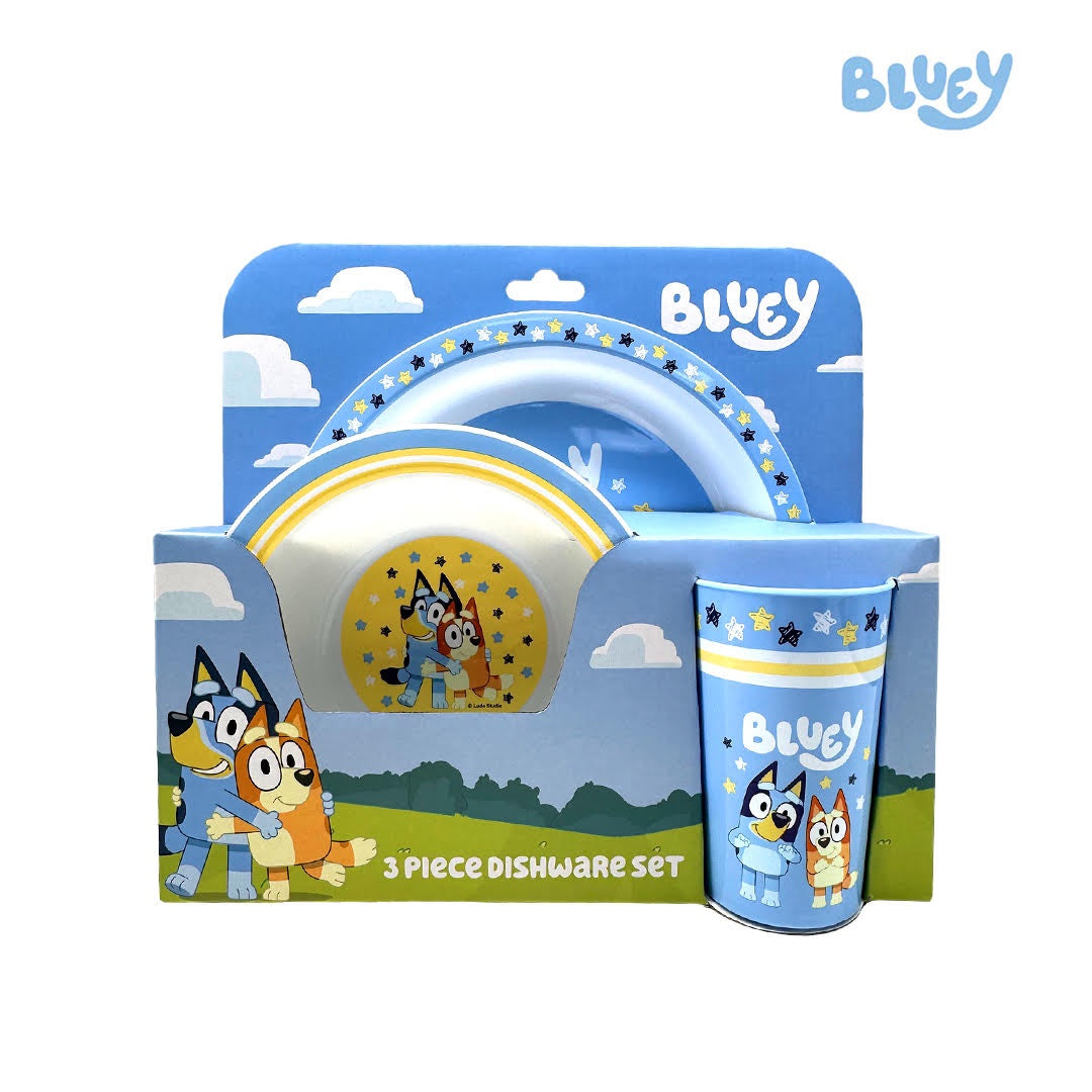 Totsafe Bluey Adventure Gear 3-pc Dishware