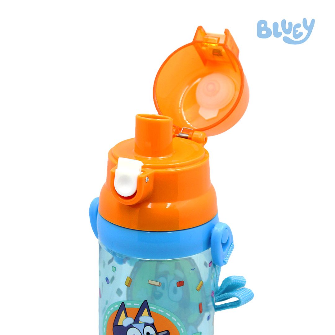 Totsafe Bluey Plastic Water Bottle with Strap (500ml)