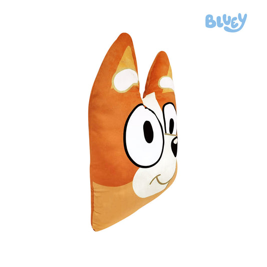 Totsafe Bluey and Bingo Plush Pillow Collection - Bingo Kids 3D Ears Square Pillow