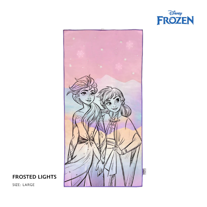 Totsafe Disney Marvel Quick Dry Microfiber Towels - Frozen Frosted Lights