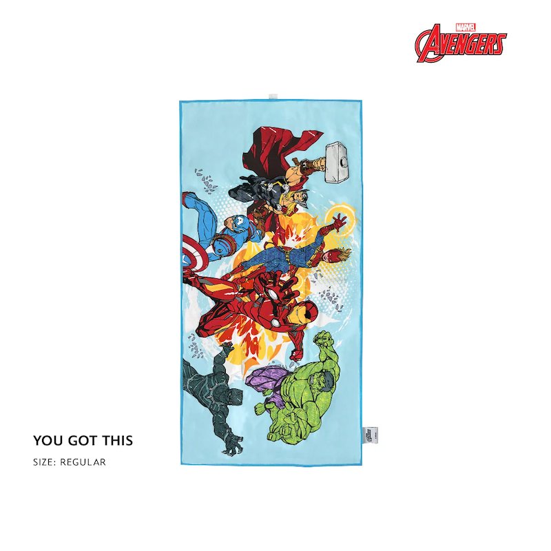 Totsafe Disney Marvel Quick Dry Microfiber Towels - Avengers You Got This