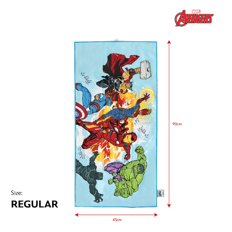 Totsafe Disney Marvel Quick Dry Microfiber Towels - Avengers You Got This