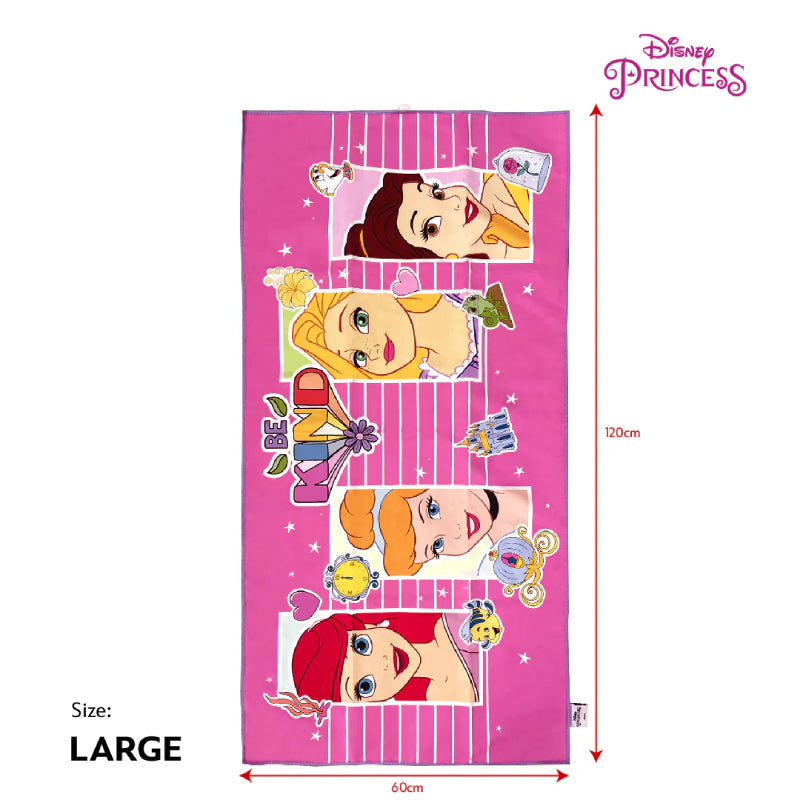 Totsafe Disney Marvel Quick Dry Microfiber Towels - Disney Princess Sticker Collage