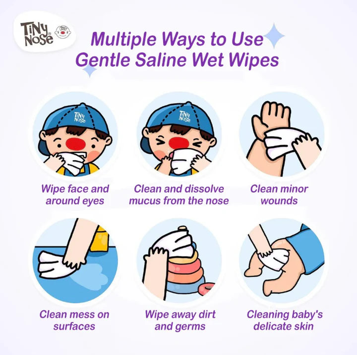 Tiny Nose Saline Wipes