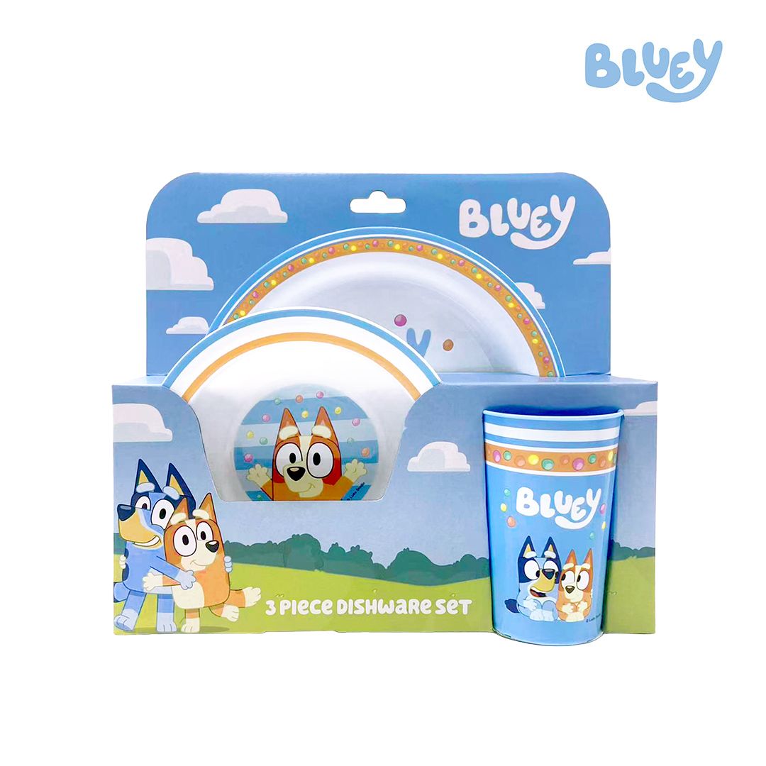 Totsafe Bluey 3-piece Dishware Set - 3D Buddy