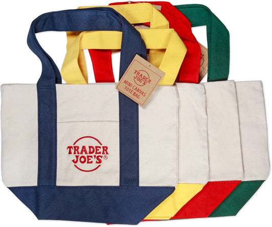 Trader Joe's Mini Canvas Tote Bag