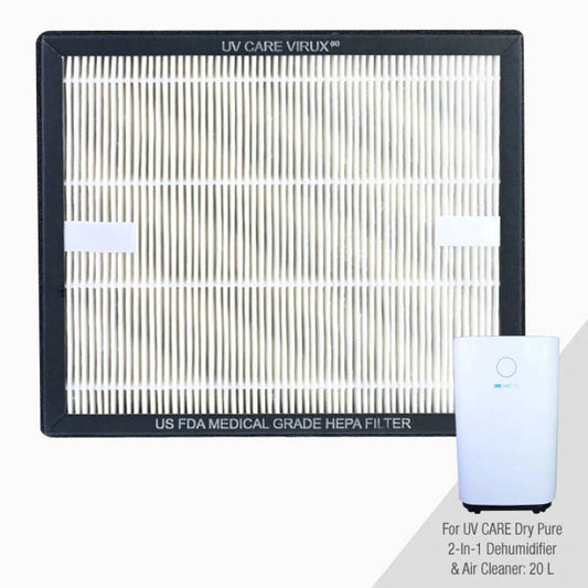 UV Care Replacement Medical Grade HEPA Filter for the UV Care Dry Pure 2-in-1 Dehumidifier & AIr Cleaner