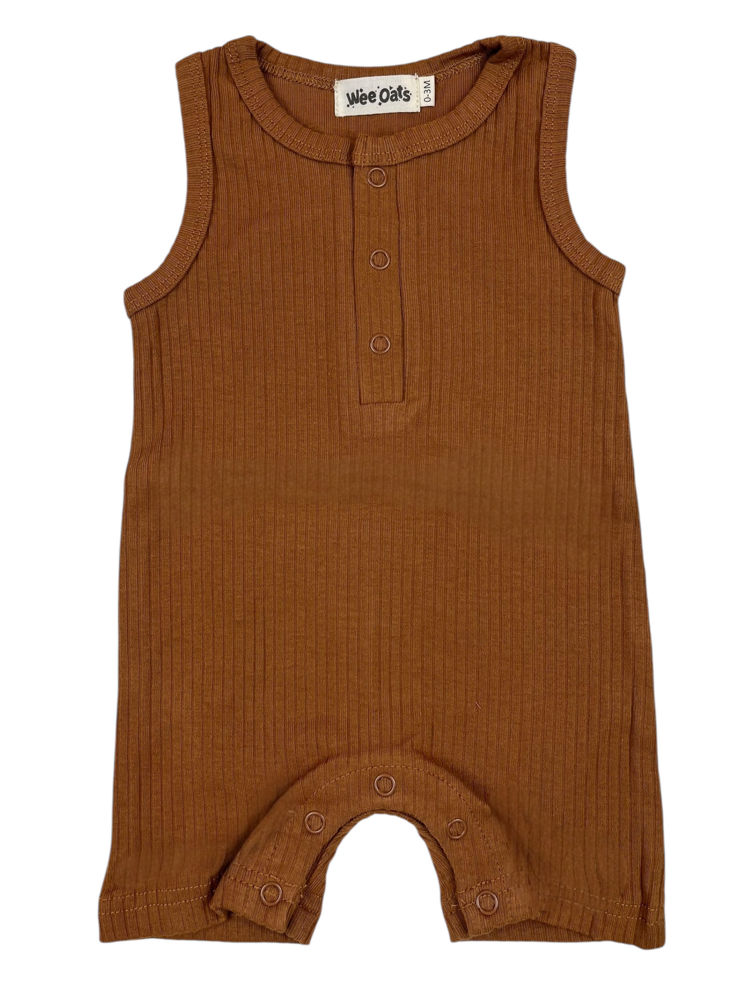 Wee Oats Churros Sleeveless Onesie Shorts