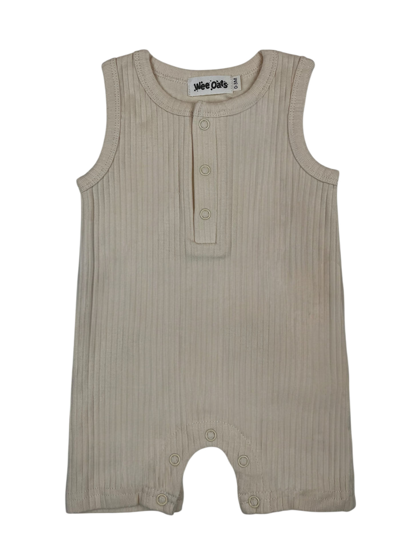 Wee Oats Churros Sleeveless Onesie Shorts