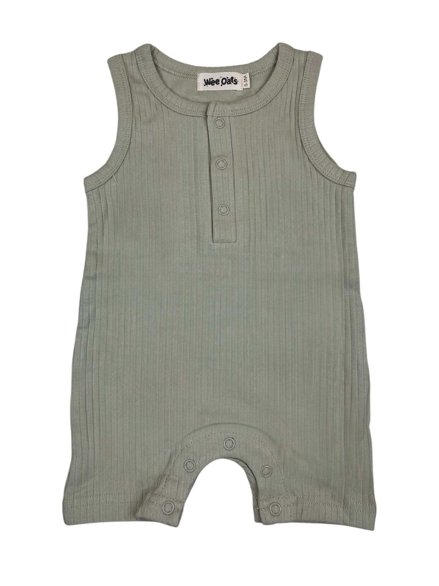 Wee Oats Churros Sleeveless Onesie Shorts
