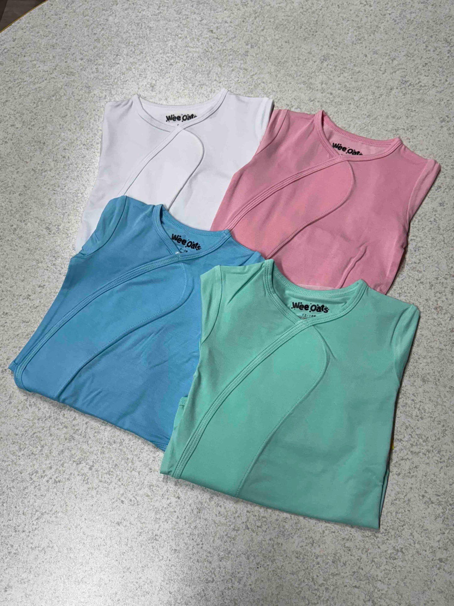 Wee Oats Mallows Self-Adhesive Felt Bamboo Onesie