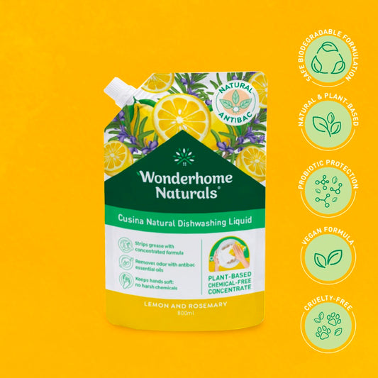 Wonderhome Naturals Cusina Natural Dishwashing Liquid