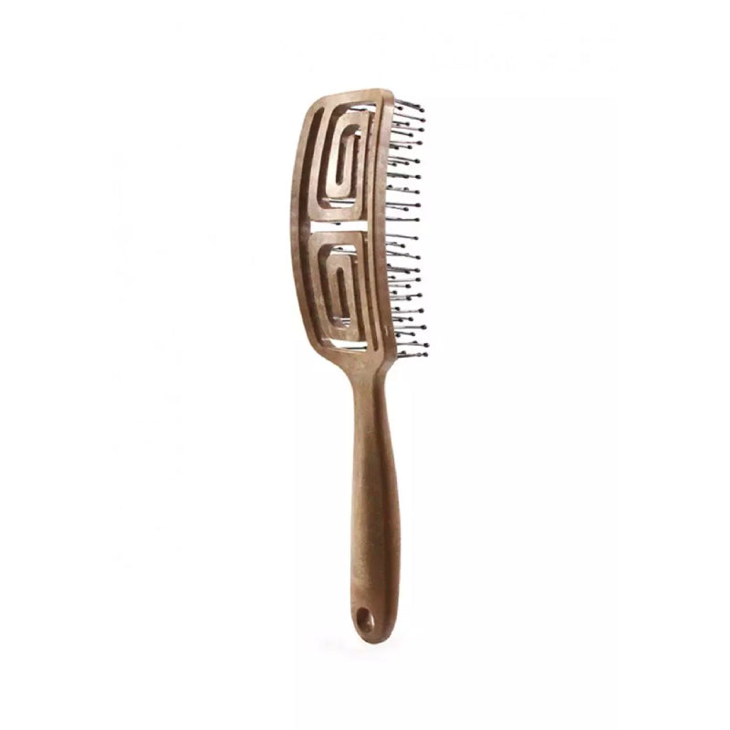 Yao Moving Mini Hair Brush Wooden Texture (For Short Length Hair)