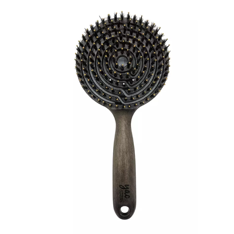 Yao Reverse Circle Boar Bristle Brush (Superior Scalp massage, Volume & Shiny Hair)