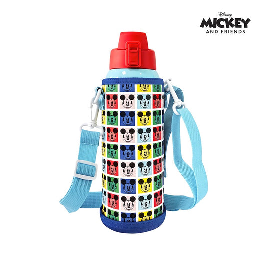 Zippies Lab Disney 1L Insulated Tumbler with Carrying Pouch - Mickey Shape Shifter
