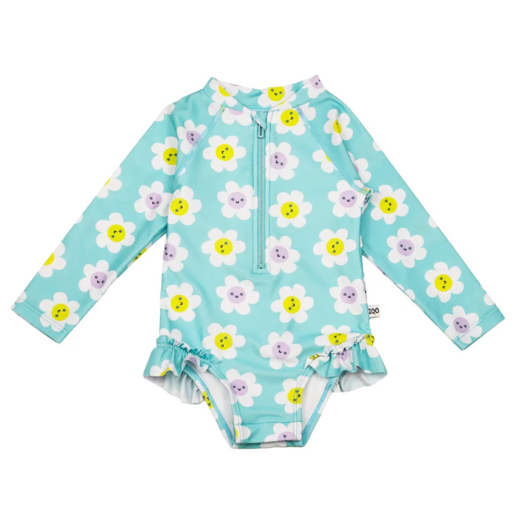 Zoocchini UPF50 Girls Rashguard Swimsuit