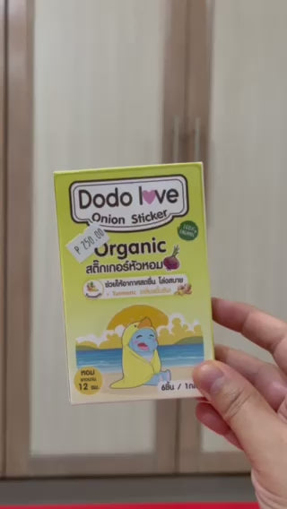 Dodo Love  Organic Onion Stickers (6 pcs/box) - Anti-Cough